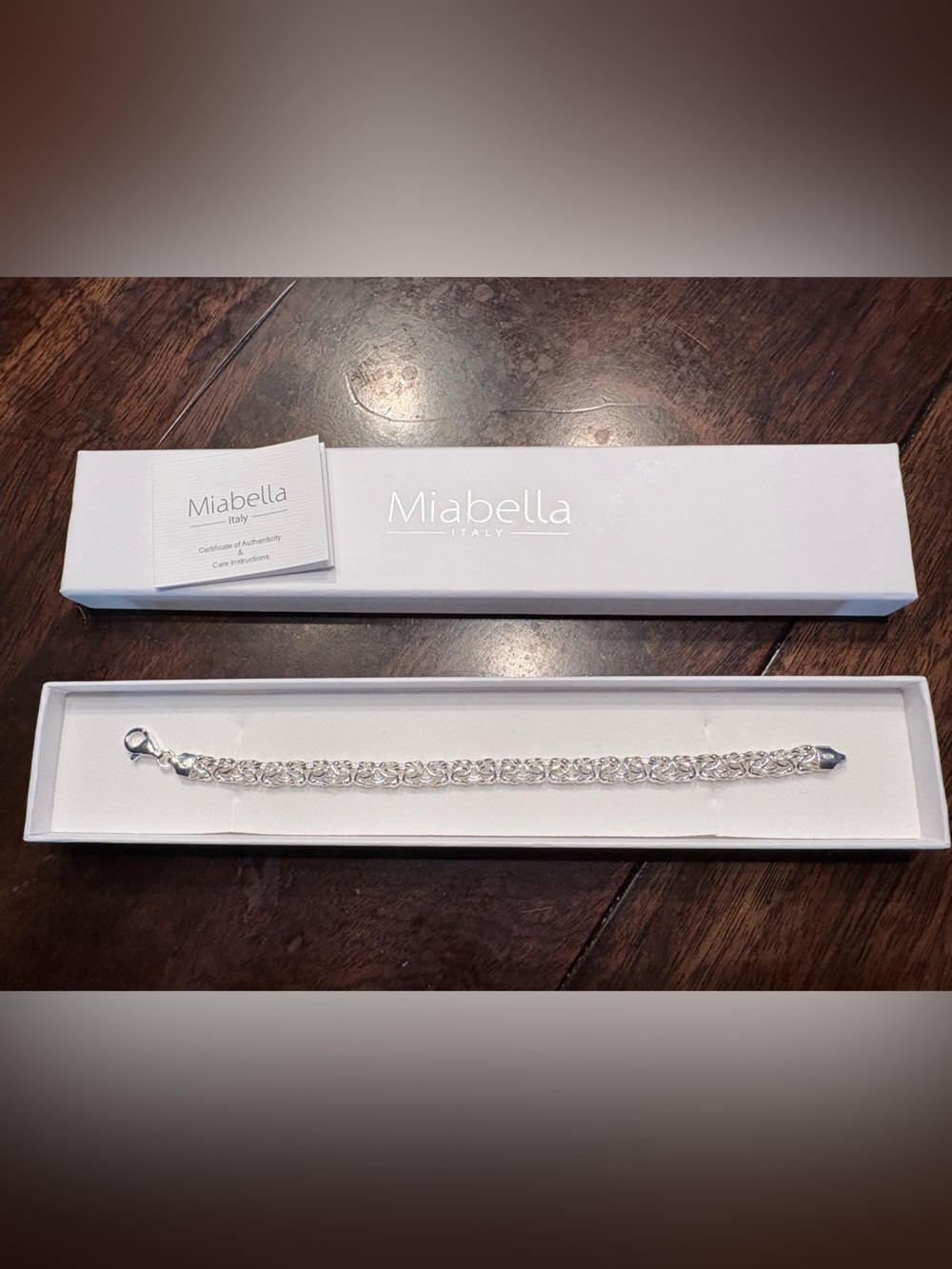 Miabella Sterling Silver Braided Link Bracelet